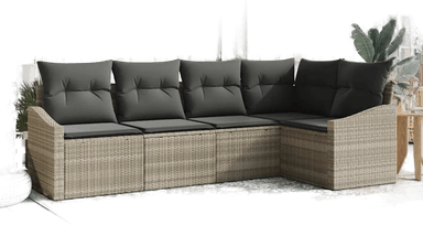 Vidaxl Sofa sett 5 pcs Lysegrå