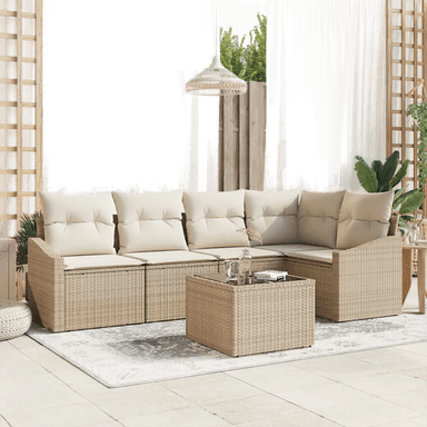 Vidaxl Sofa sett 6 pcs Beige