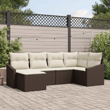 Vidaxl Sofa sett 6 pcs Brun