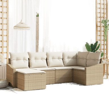 Vidaxl Sofa sett 6 pcs Beige