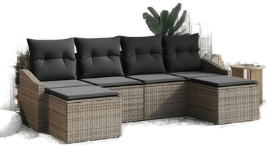 Vidaxl Sofa sett 6 pcs Grå