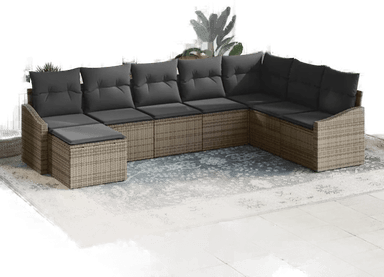 Vidaxl Sofa sett 8 pcs Grå