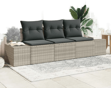 Vidaxl Sofa sett 3 pcs Lysegrå