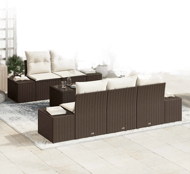 Vidaxl Hagesofa Set Brun