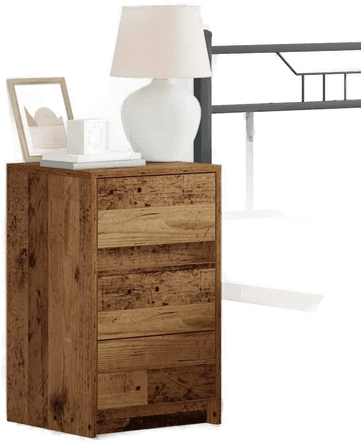 Vidaxl Nattbordskap Gammelt tre