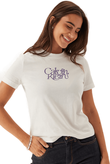 Calvin Klein Jeans Ss Fitted Script Te