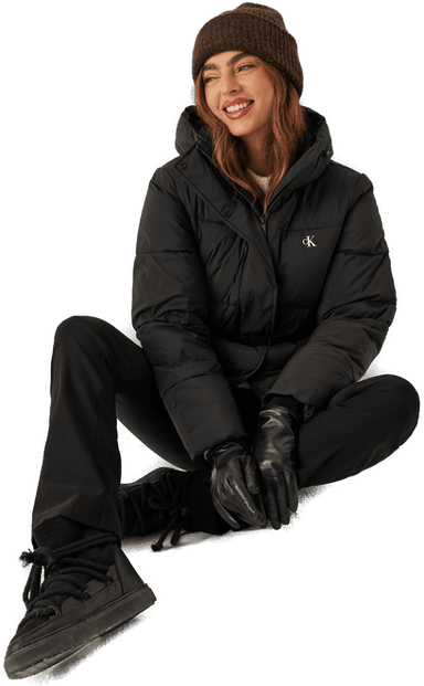 Calvin Klein Jeans Belted Midweight Puffer