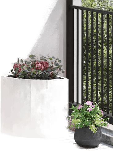 Vidaxl Hjørne Plante Cortenstål 30 x 30 x 35 cm