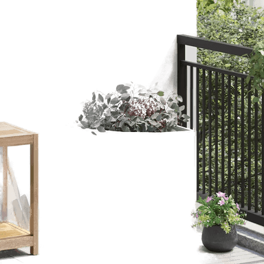 Vidaxl Hjørne Plante Hvit 45 x 45 x 50 cm