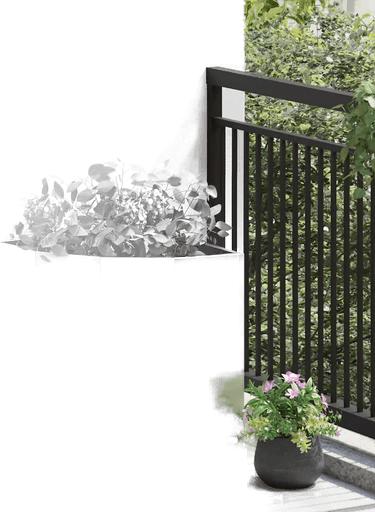 Vidaxl Hjørne Plante sølv 45 x 45 x 50 cm