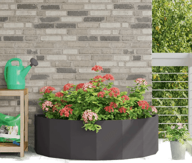 vidaXL Plantekasse Svart 120 x 60 cm