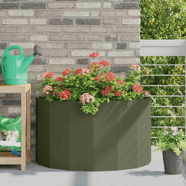 vidaXL Plantekasse Olivengrønn 90 x 45 x 50 cm