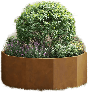 vidaXL Plantekasse Rusten 90 x 90 x 35 cm