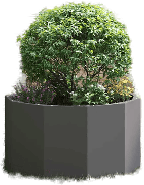 Vidaxl Plantekasse Svart 60 x 60 x 35 cm