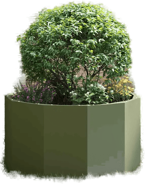 Vidaxl Plantekasse Olivengrønn 60 x 60 x 35 cm