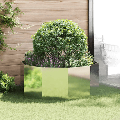 Vidaxl Plantekasse sølv 120 x 120 x 50 cm