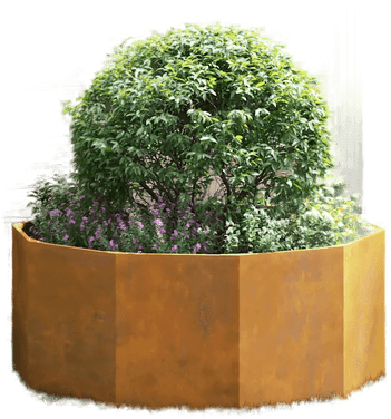 Vidaxl Plantekasse Rusten 120 x 120 x 50 cm