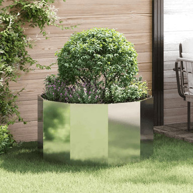 Vidaxl Plantekasse sølv 90 x 90 x 50 cm