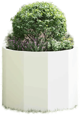 Vidaxl Plantekasse Hvit 60 x 60 cm