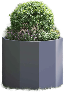 Vidaxl Plantekasse Antrasitt 60 x 60 x 50 cm