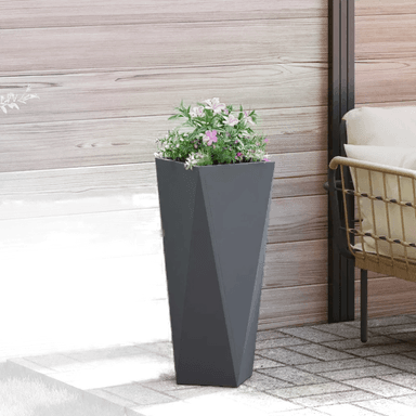 Vidaxl Plantekasse Antrasitt 30 x 30 x 75 cm