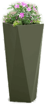 vidaXL Plantekasse Olivengrønn 30 x 30 x 75 cm