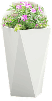 Vidaxl Plantekasse Hvit 40 x 40 x 75 cm