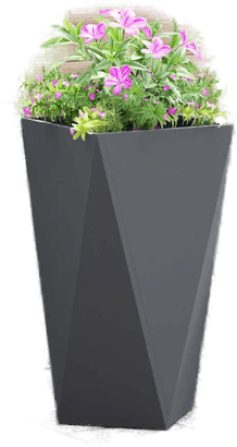 Vidaxl Plantekasse Antrasitt 40 x 40 x 75 cm