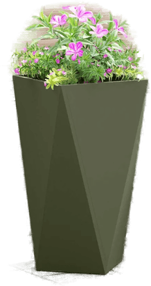 Vidaxl Plantekasse Olivengrønn 40 x 40 x 75 cm