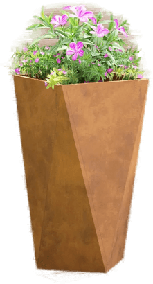 Vidaxl Plantekasse Rusten 40 x 40 x 75 cm