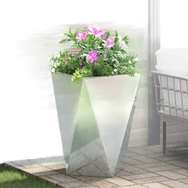 Vidaxl Plantekasse sølv 50 x 50 x 75 cm