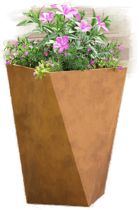 Vidaxl Plantekasse Rusten 50 x 50 x 75 cm