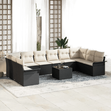 Vidaxl Hagesofa Set 11 pcs Brun