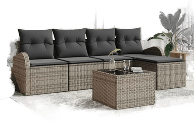 Vidaxl Sofa sett 6 pcs Grå