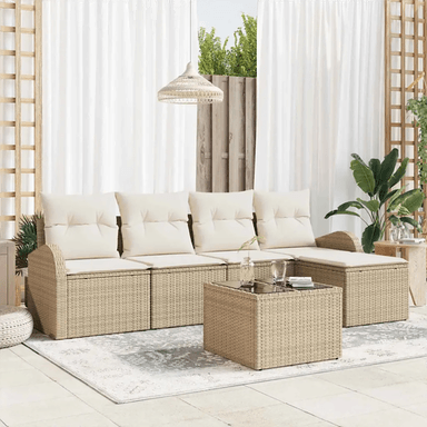 Vidaxl Sofa sett 6 pcs Beige og Hvit