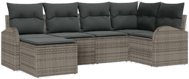 Vidaxl Sofa sett 6 pcs Grå