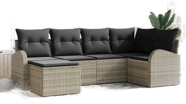 Vidaxl Sofa sett 6 pcs Lysegrå