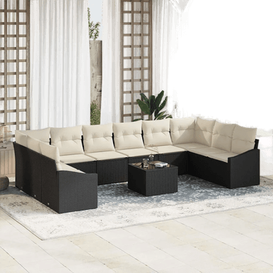 Vidaxl Hagesofa Set Brun og Krem