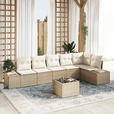 Vidaxl Hagesofa Set Beige Krem