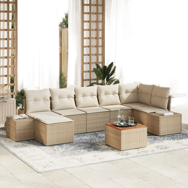 Vidaxl Hagesofa Set 8 pcs