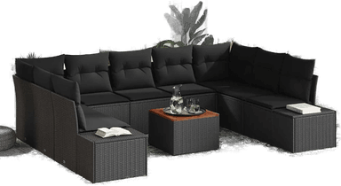 Vidaxl Hagesofa Set 10 pcs