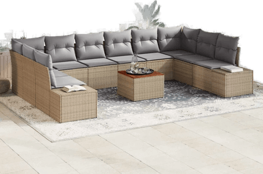 Vidaxl Hagesofa Set 11 pcs