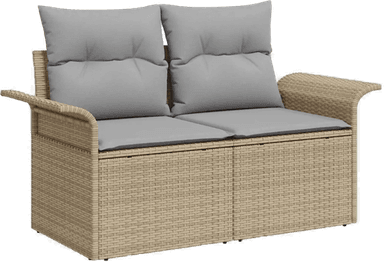 Vidaxl Hagesofa Set 6 pcs Beige