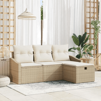 Vidaxl Sofa sett 4 pcs Beige