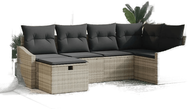 Vidaxl Sofa sett 6 pcs Lys grå