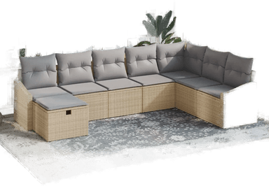 Vidaxl Hagesofa Set 8 pcs