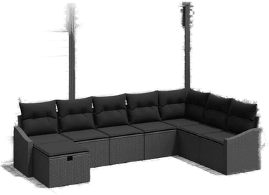 Vidaxl Hagesofa Set 8 pcs