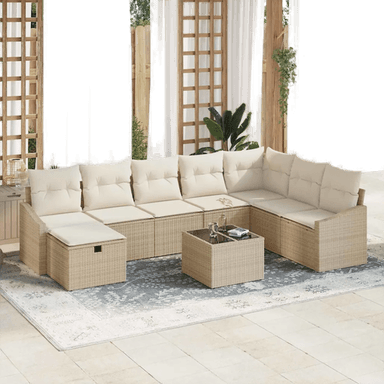 Vidaxl Hagesofa Set 9 pcs