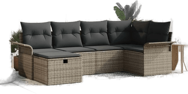 Vidaxl Hagesofa Set 6 pcs