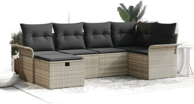 Vidaxl Hagesofa Set 6 pcs